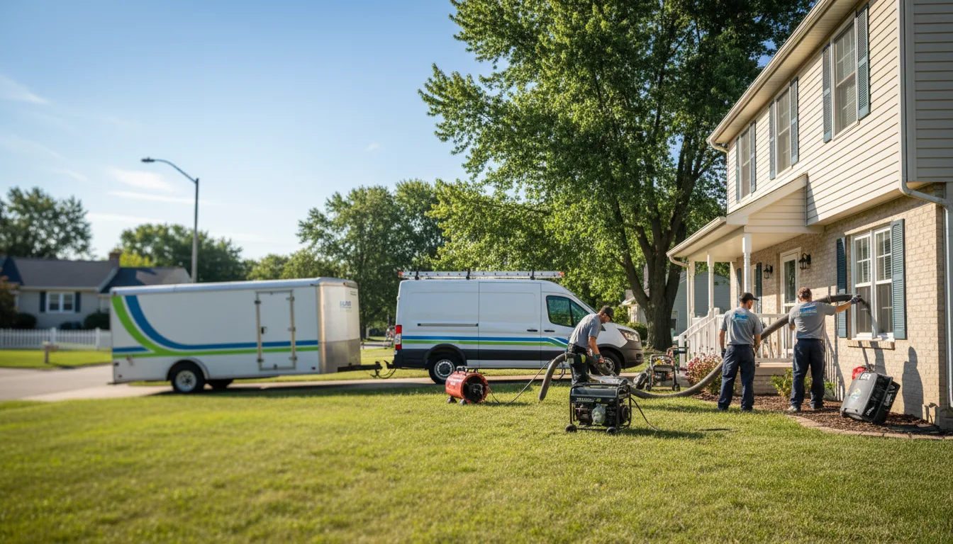 Flooded Basement Restoration And Cleanup With Repair in Lyndon, KS near me